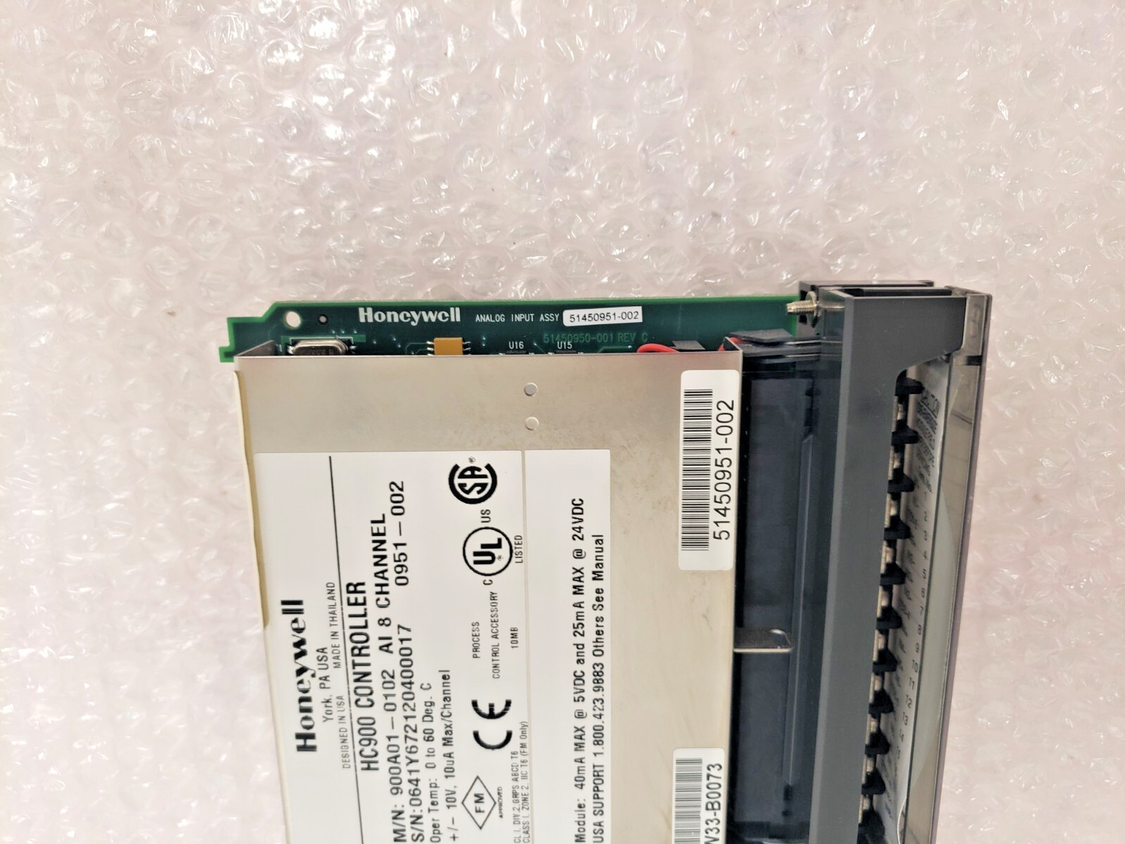 Honeywell 900A01-0102 HC900 Controller AI 8 Channel 51450951-002 24-3
