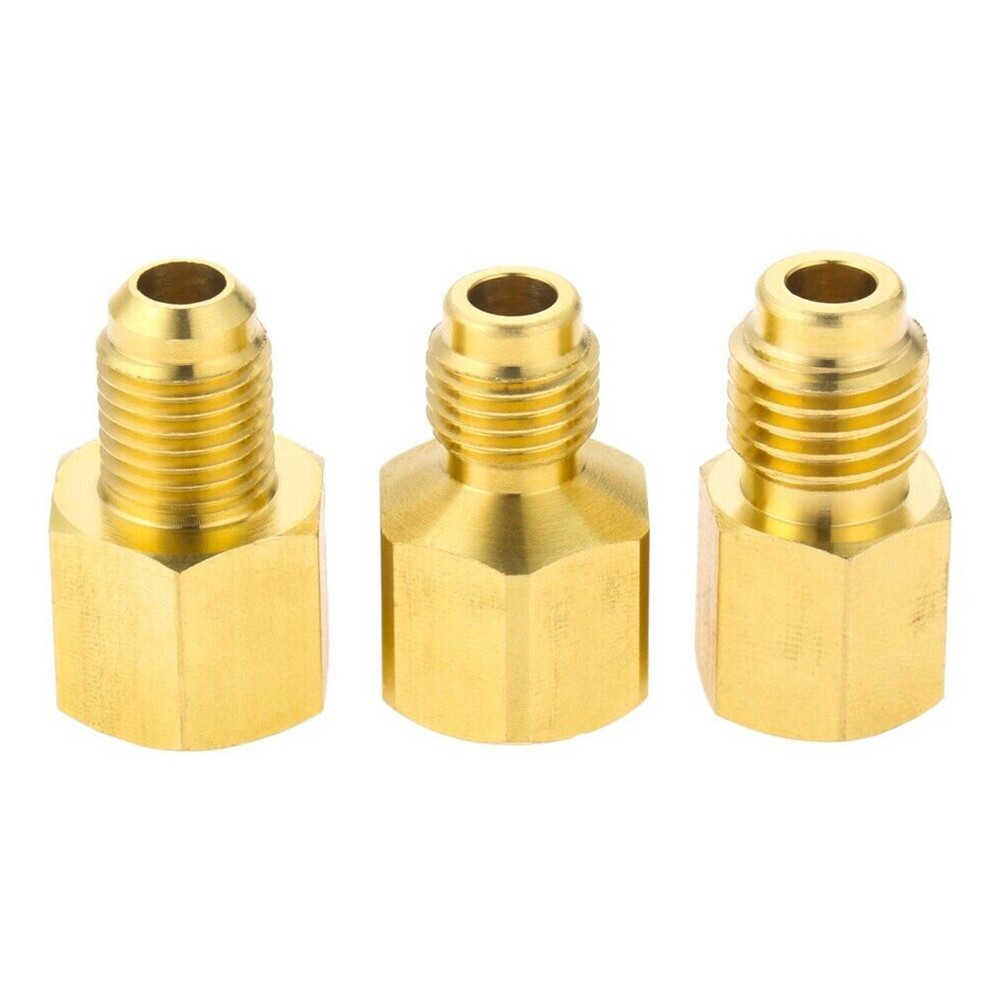 3pcs Vacuum Pump Adapter For R134a R12 R22 R410a Hvac Service High Quality