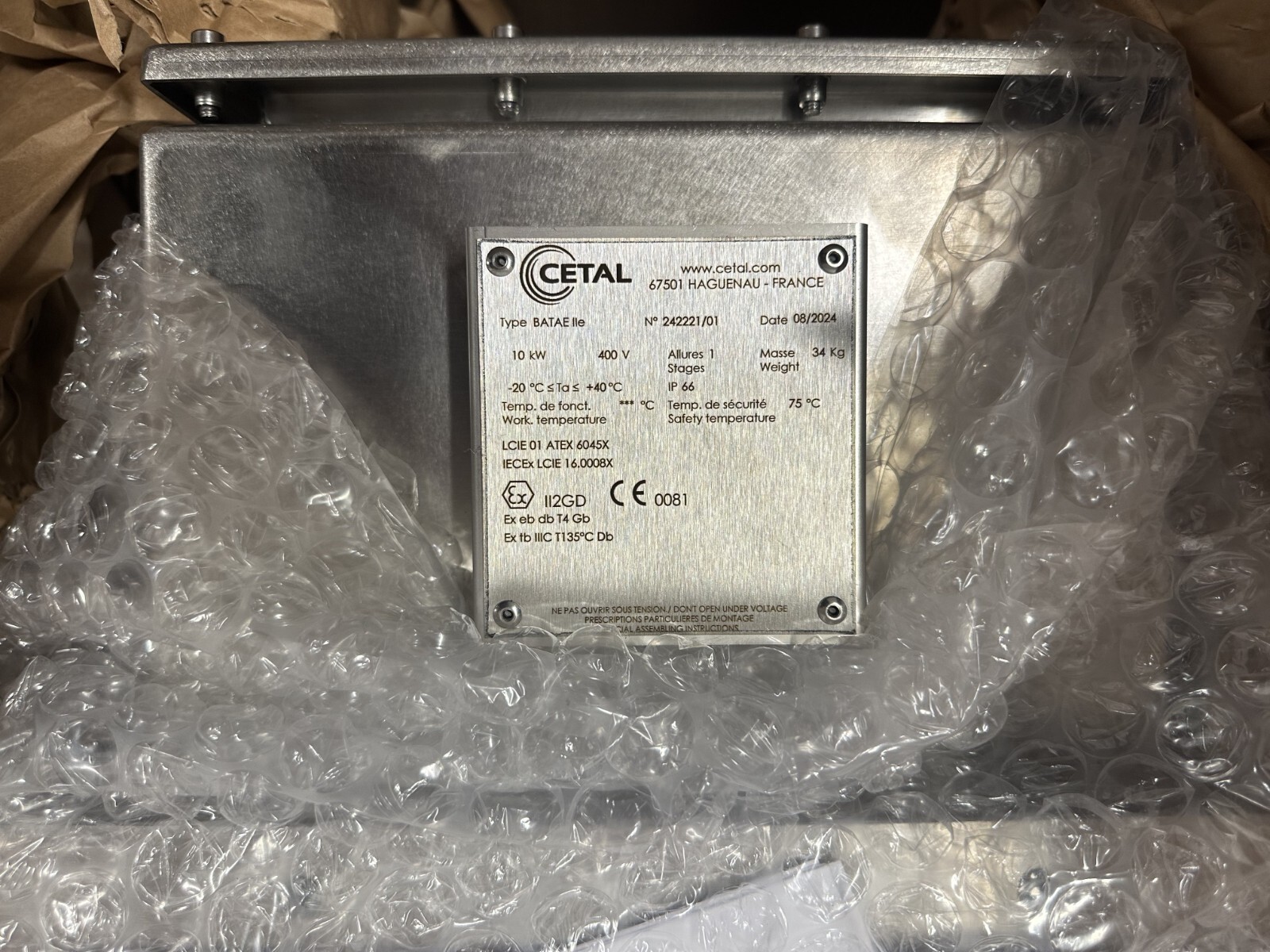 DUCT BATTERY 10KW 400V 3PH