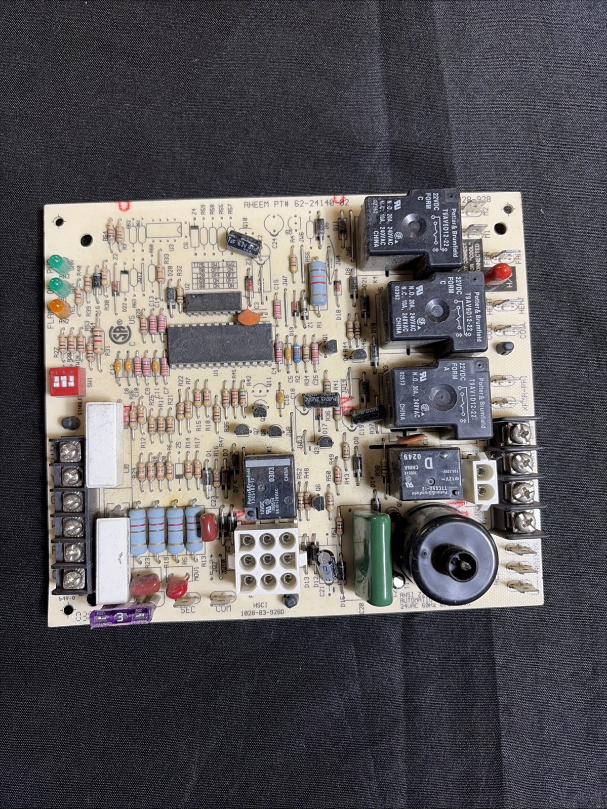 Rheem 62-24140-02 Furnace Control Circuit Board 1028-928