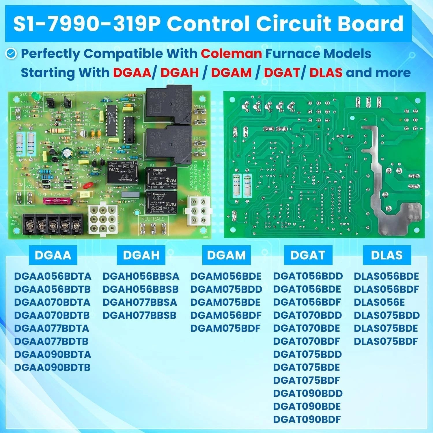 Upgraded Circuit Board for York Luxaire Furnaces