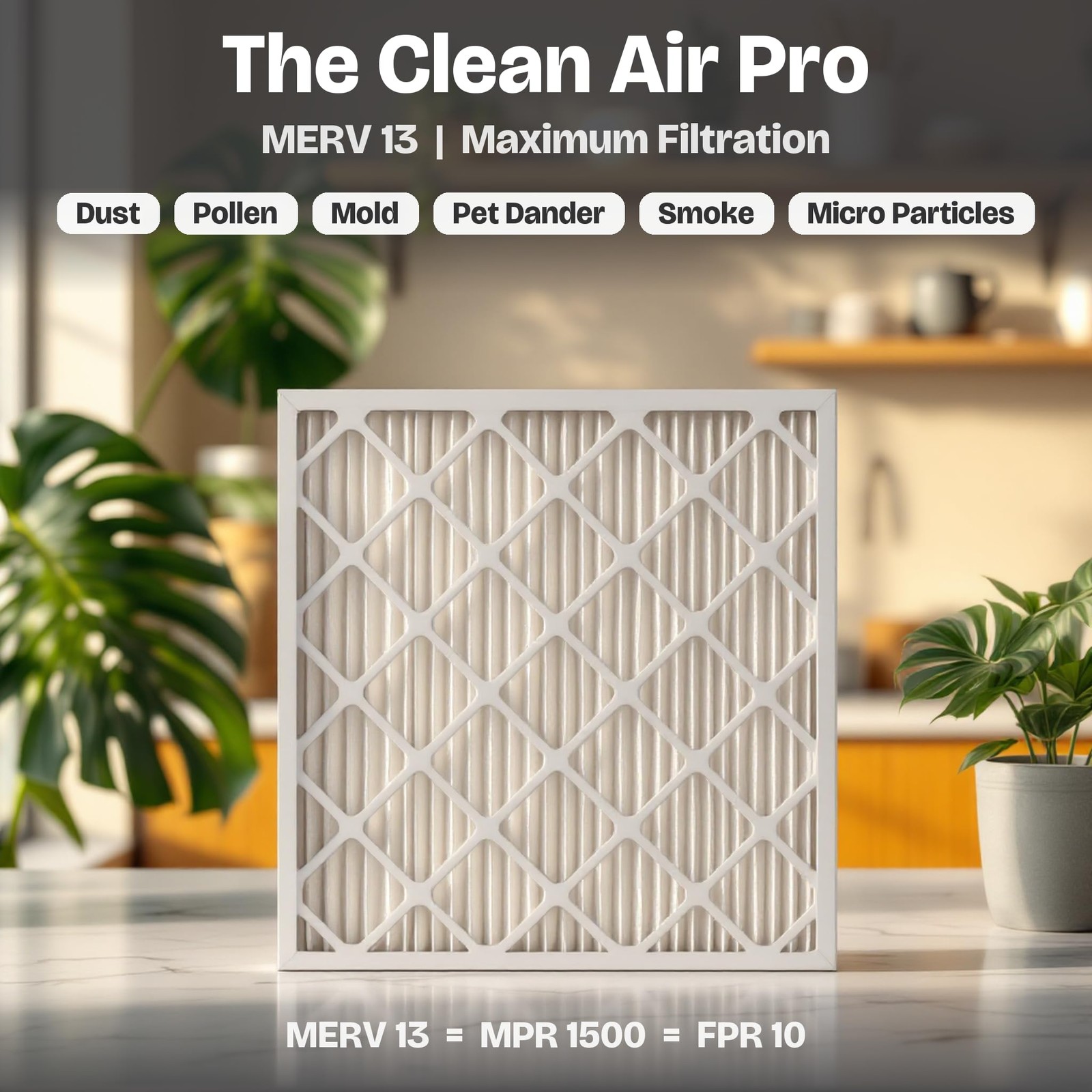 Aerostar 20X25X4 Merv 13 Pleated Replacement Air Filter For Honeywell
