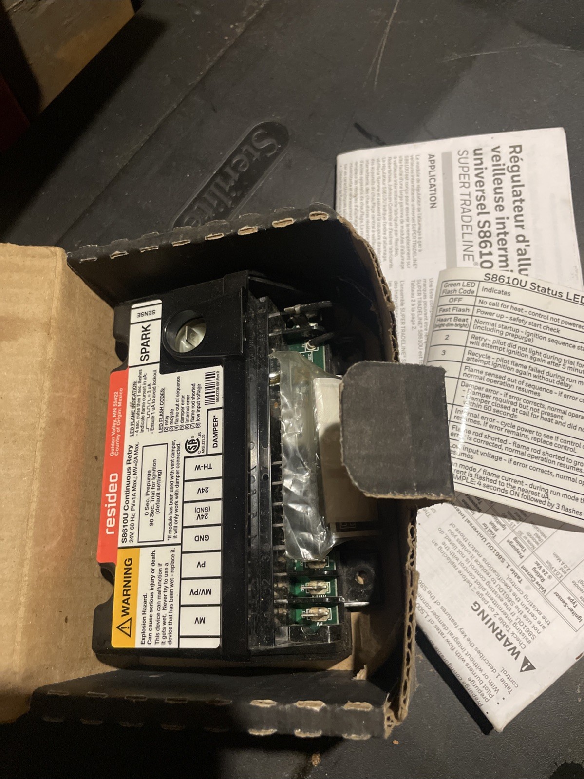 Honeywell S8610U3009 Universal Intermittent Pilot Ignition Module