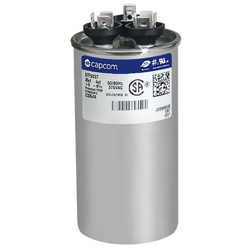 Capcom Capacitor Dual Run Round 35/4 uf 370 volt Fit GE Genteqs Z97F9837 97F9837