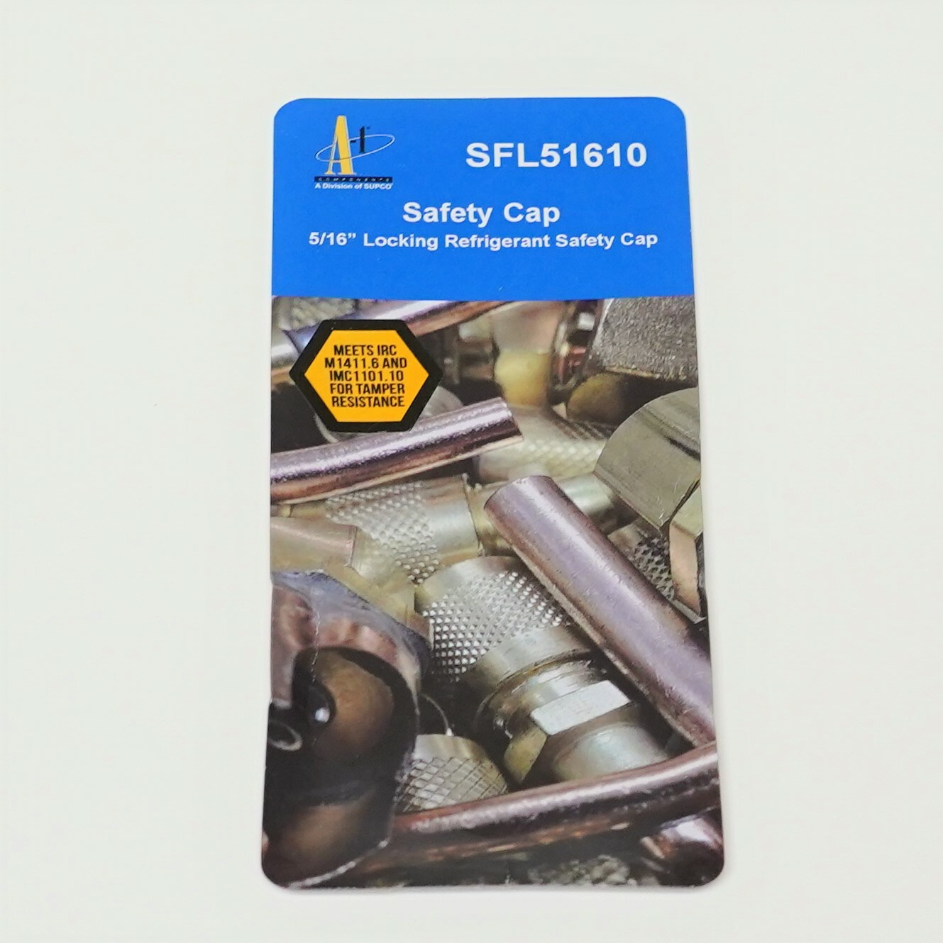 Supco SFL51610 Safety Access Locking Cap 5/16 In. 10 PK for HVAC Refrigerant Gas