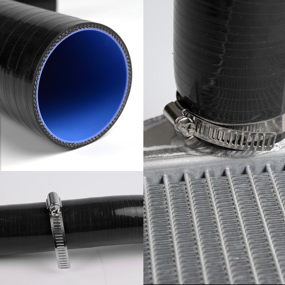Silicone Radiator Hose Kit Blue with Clamps for F Series Broncos 1967-1980