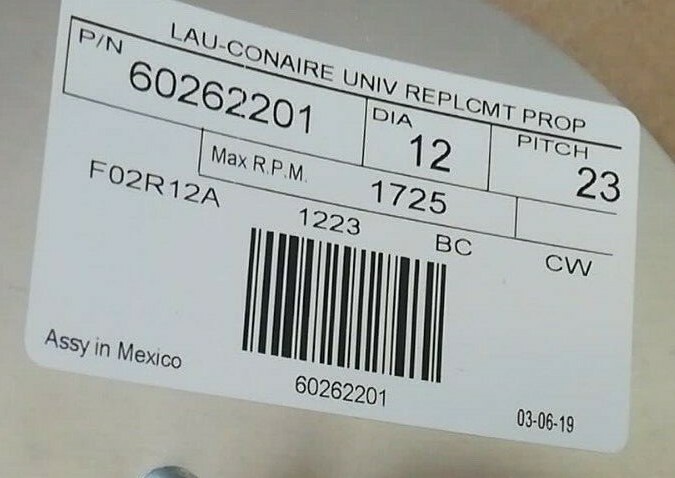 LAU Industries Universal Replacement 12″ 23 Pitch ~ 60262201 Case of 2