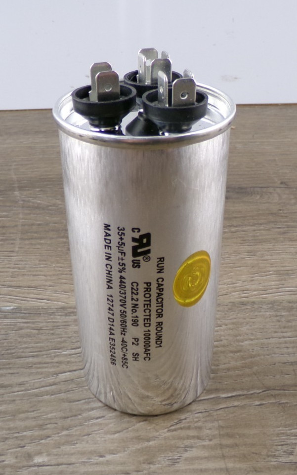 Air Conditioning Round Dual Motor Run Capacitor 35 + 5 MFD 440 V (Pack of 5) S6