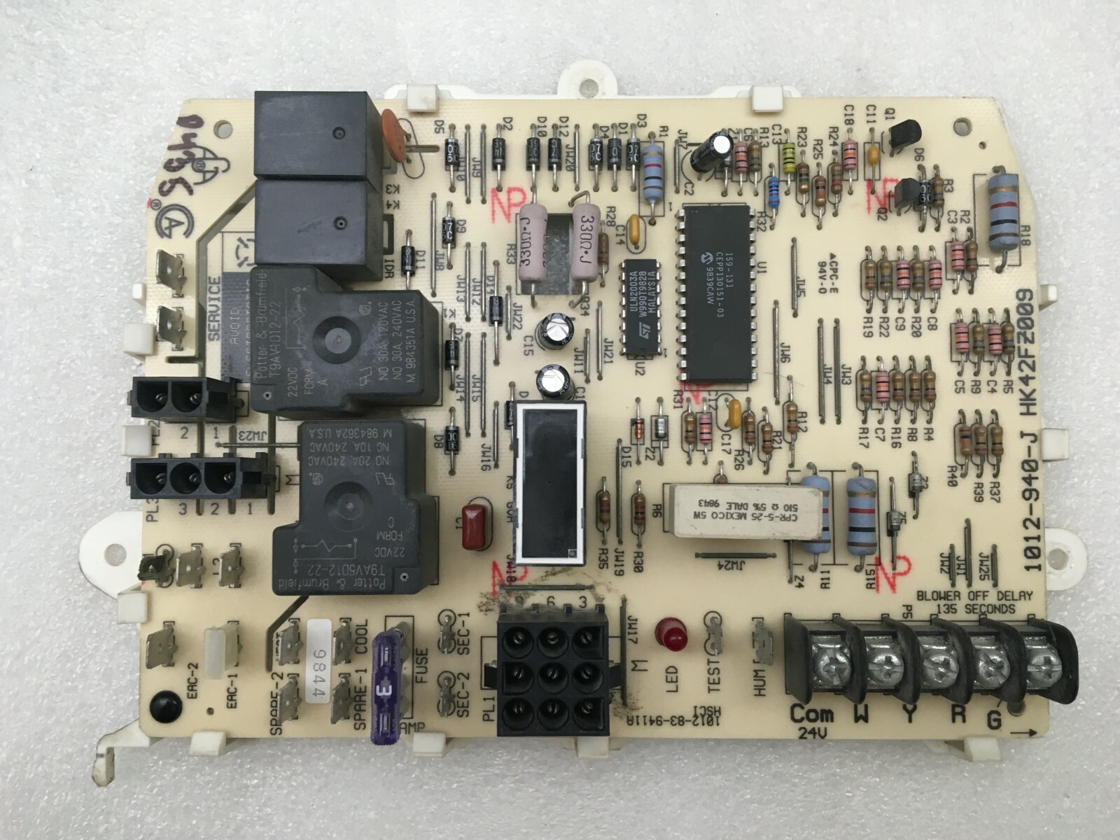 Carrier Bryant Payne HK42FZ009 Furnace Control Circuit Board 1012-940-J #P435