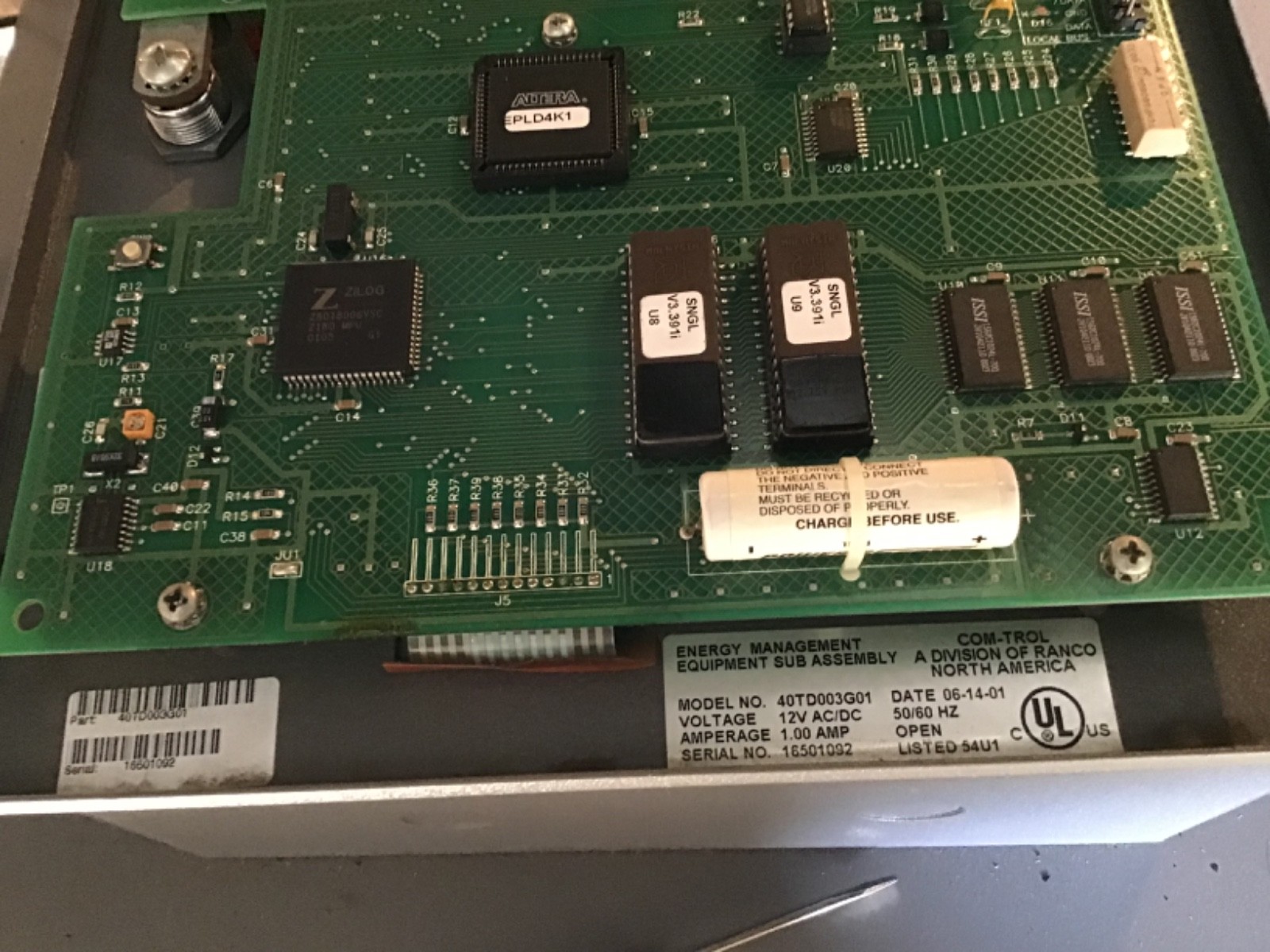 Comtrol Refrigeration Controller MCS4000 with clear screen and good battery