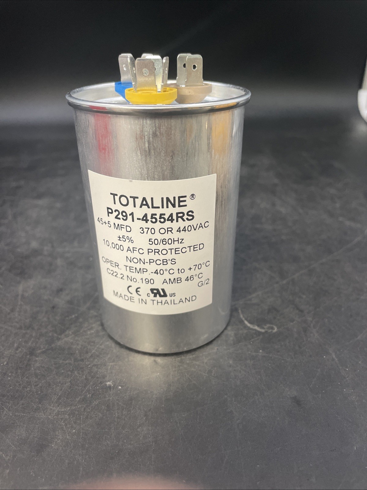 USA Replacement for Totaline P291-4554RS Dual Capacitor 440 Volt 45 + 5 MFD-NEW!