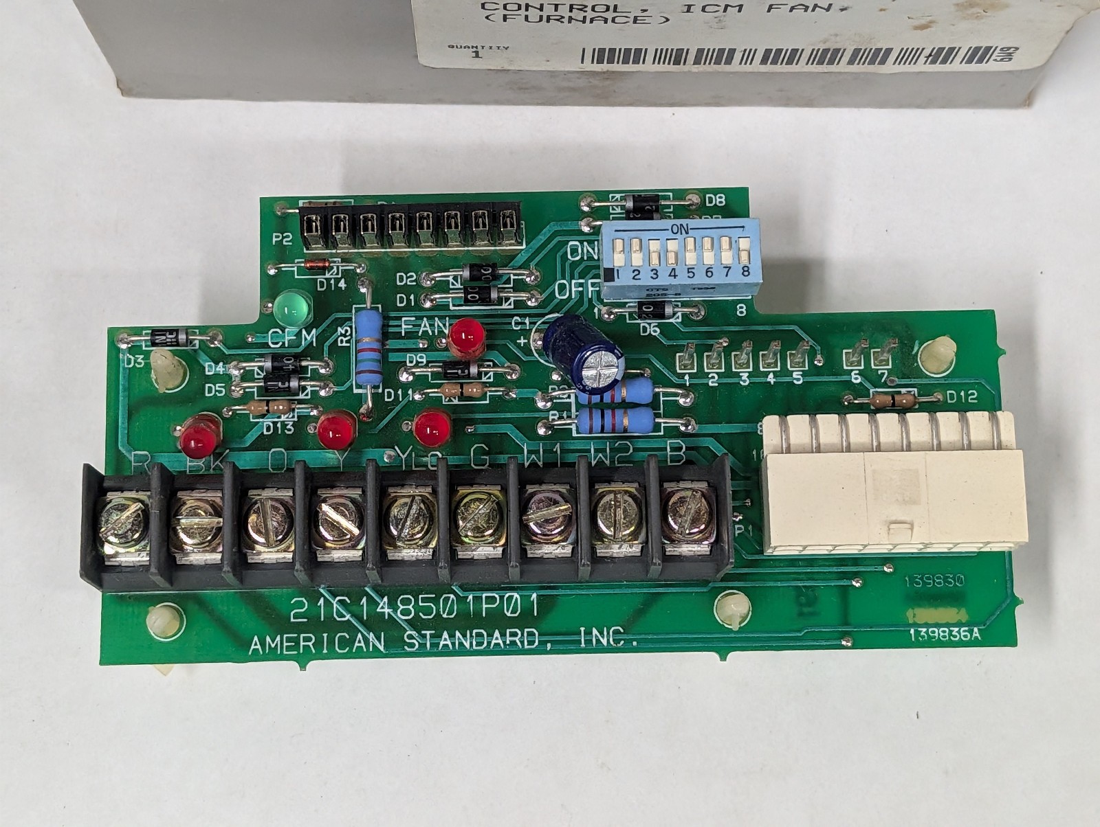 American Standard CNT01537 Furnace ICM Fan Control Board OEM NOS