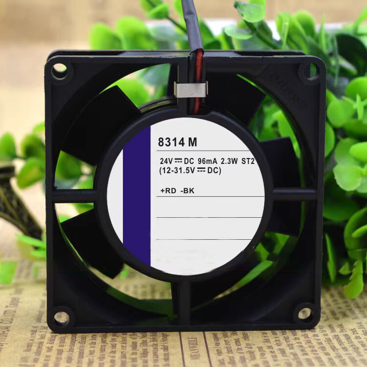 EBMPAP 8cm 80x80x32mm 8314 M 24V 2.3W Silent Axial flow Heat resistant fan