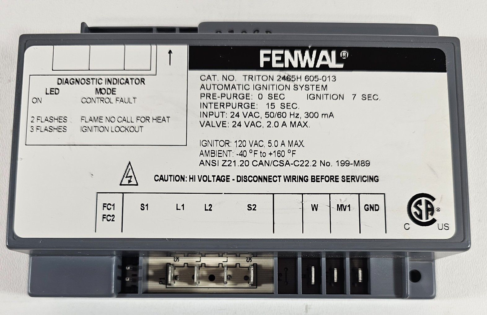 Fenwal Robertshaw 35-655801-013 Ignition Control Board Kit 24/120V Open Box