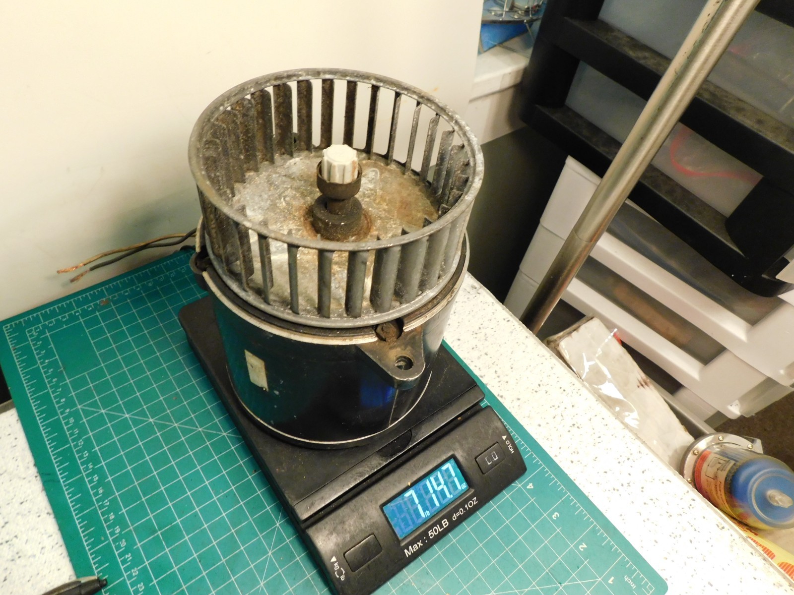 Marathon .14hp 115v 3450rpm 60hZ Type SS Code V 1-Phase Motor w/Fan Tested