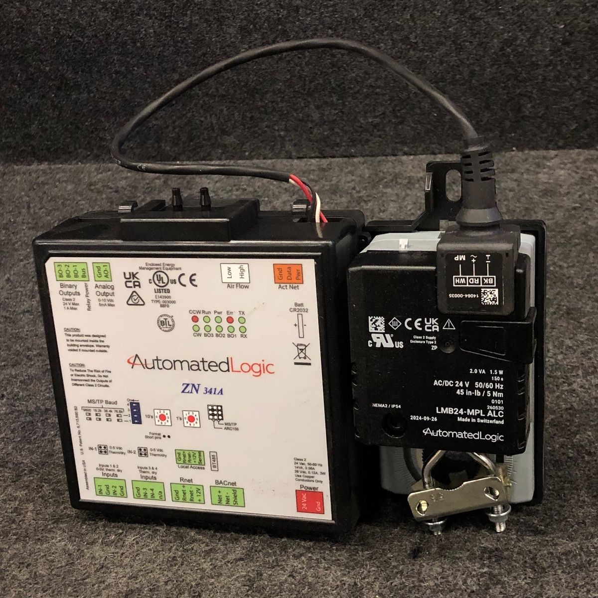 AUTOMATED LOGIC ZN 341A Programmable BACnet Zone Controller w/Damper Actuator
