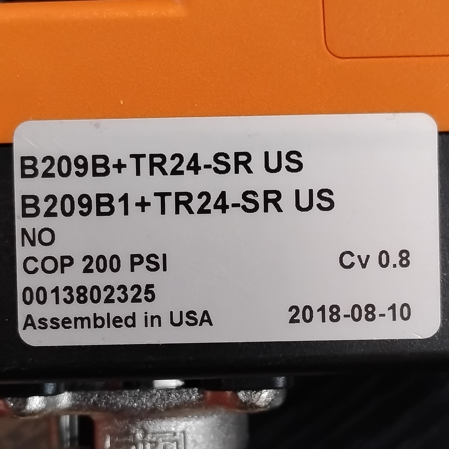 Belimo B209B+TR24-SR US Brass Ball Valve 1/2″ HVAC Actuator 2018 Model