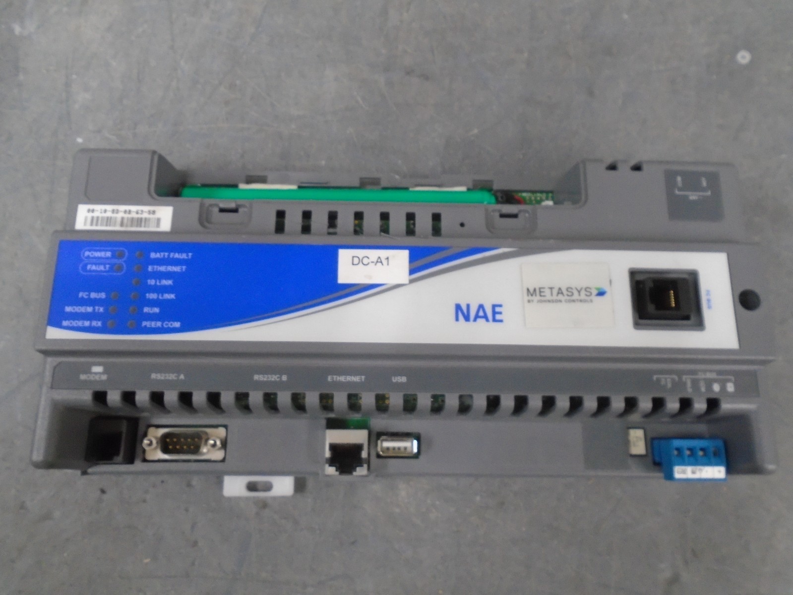 Johnson Controls Metasys MS-NAE4511-2 Controller missing battery cover