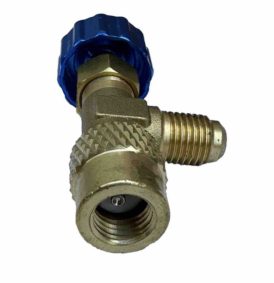 Refrigerant HVAC 1/4″ Charging Refilling Safety Valve Adapter For Mini Split AC