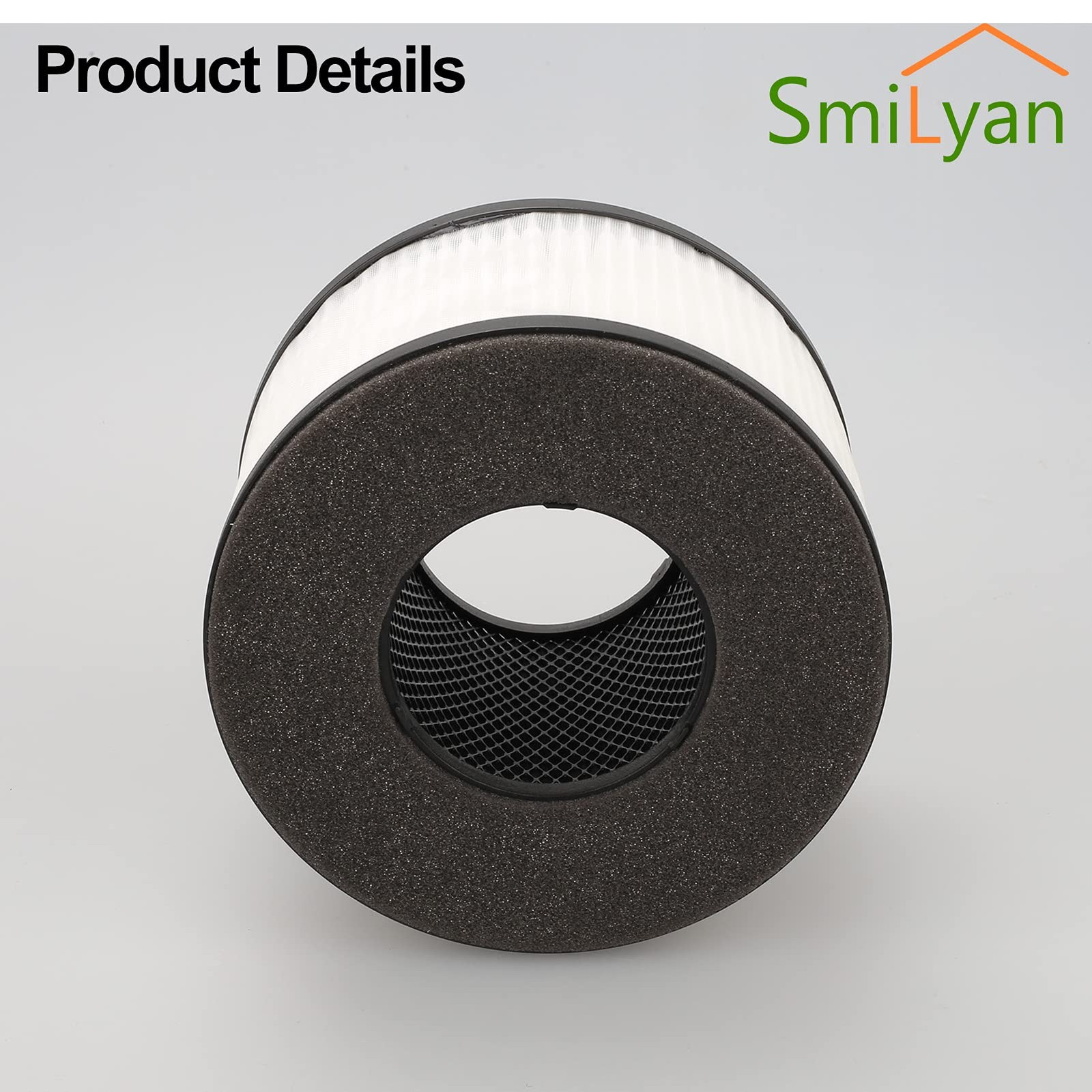 Smilyan BS-03 True HEPA Replacement Filter 2 Count (Pack of 1), BS03 – 2 Pack