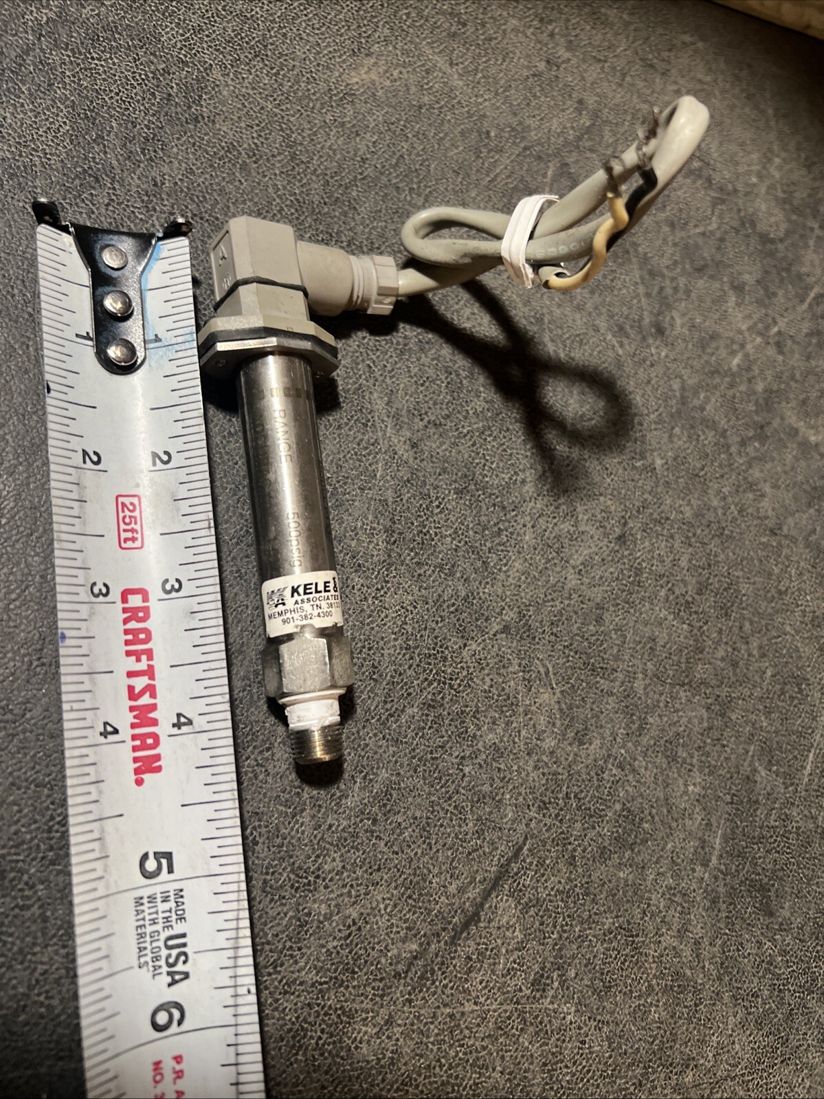 Kele PTX1 Pressure Transmitter Range 500psig Acc. 1% Proof 1000psig Input 10-30v