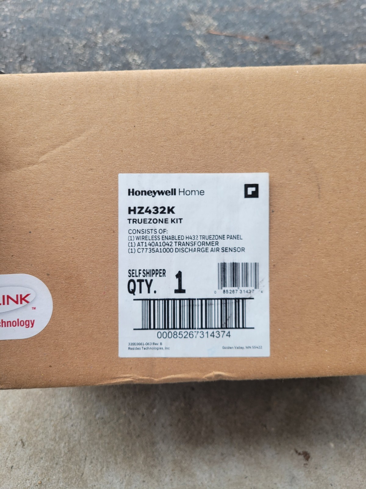 Honeywell Home HZ432K TrueZONE HZ432 Panel Kit – Grey