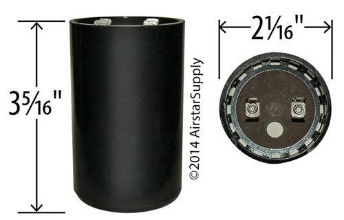 161-193 uF x 220 / 250 VAC • BMI # 092A161B250BE5A Motor Start Capacitor • USA