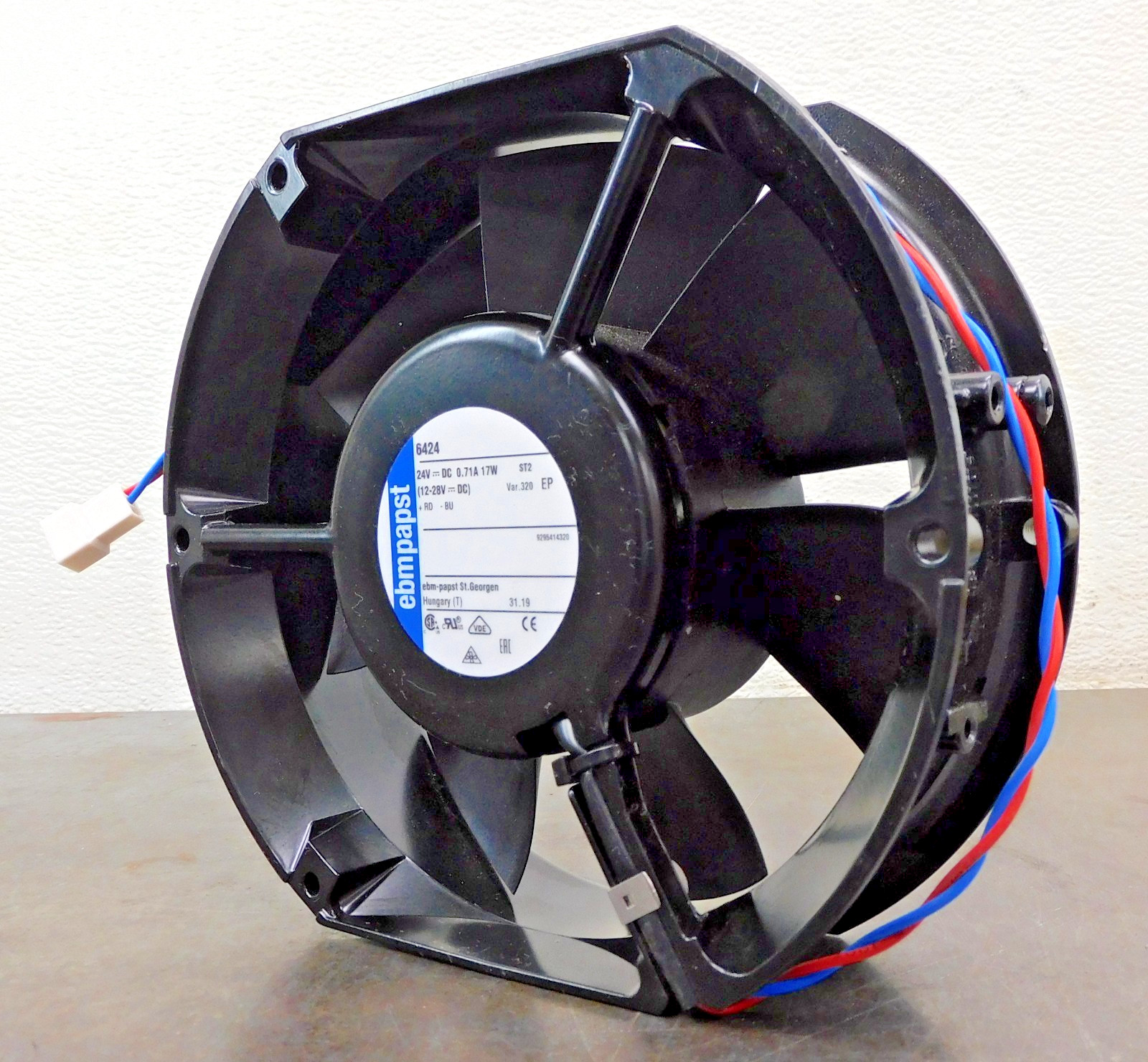 Ebm Papst 6424 Cooling Axial Fan 24V DC 3400 RPM 18W
