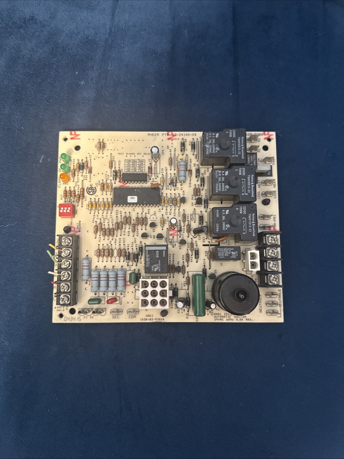 OEM Rheem Ruud 62-24140-04 Furnace Control Board Spark Ignition 1028-928
