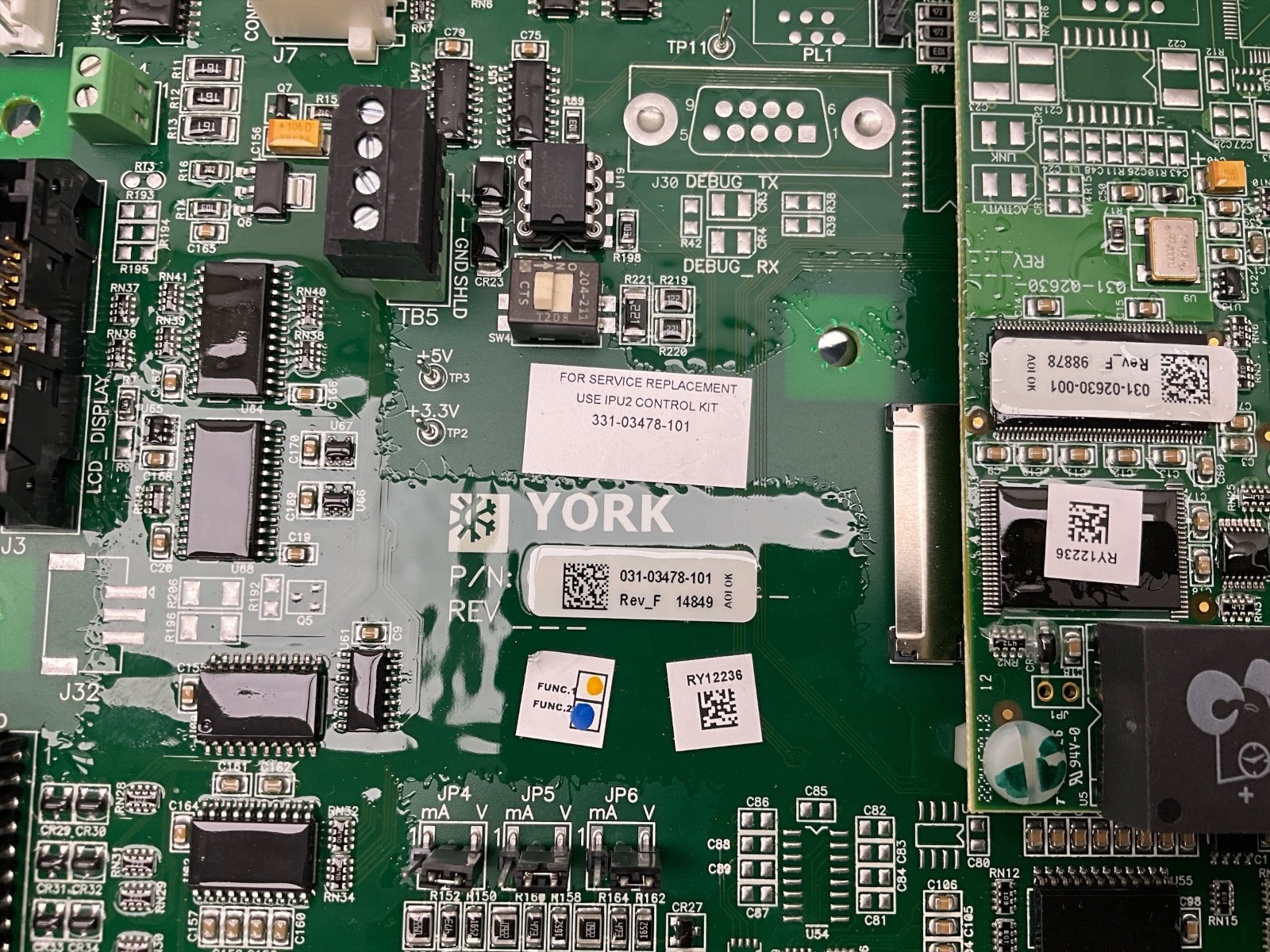 York Johnson Controls 331-03478-101 I/O Control Board YVAA Chiller OEM