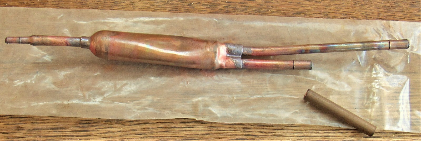 unknown possible line filter-drier HVAC copper bent