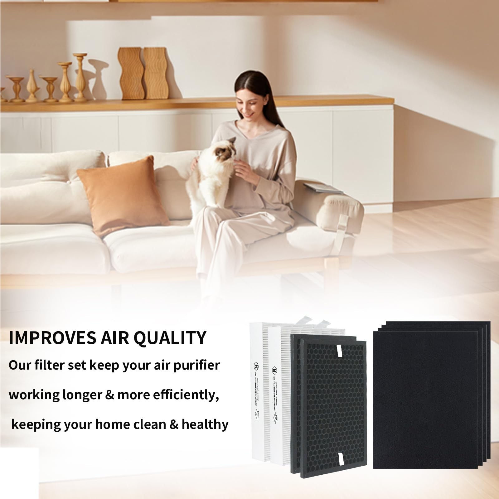 HPA5200B/HPA5250Air Purifier Replacement HEPA Filter Kit Compatible with Hone…