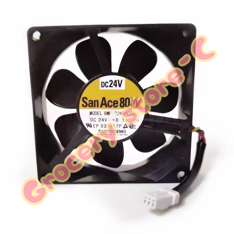 1pc brand new Sanyo 9WP0824S4D03 DC24V 0.1A 80*80*25MM Cooling Fan 3pin