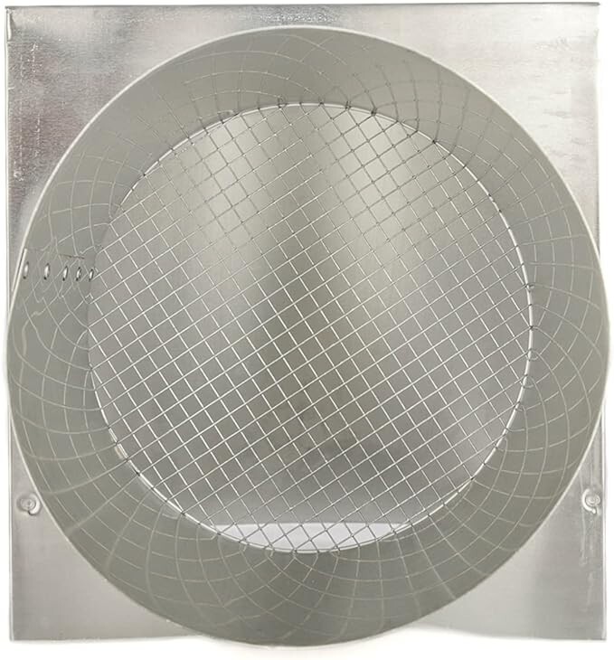 FAMCO Galvanized Steel Hooded Wall Vent w/Screen 4 inches