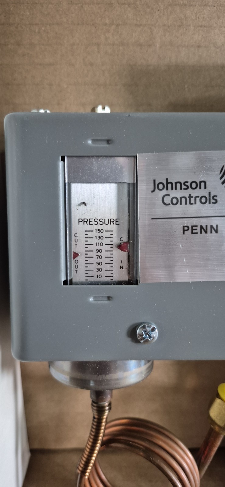 Johnson Controls (PENN) P70AA-2C Low Pressure Control Auto Reset