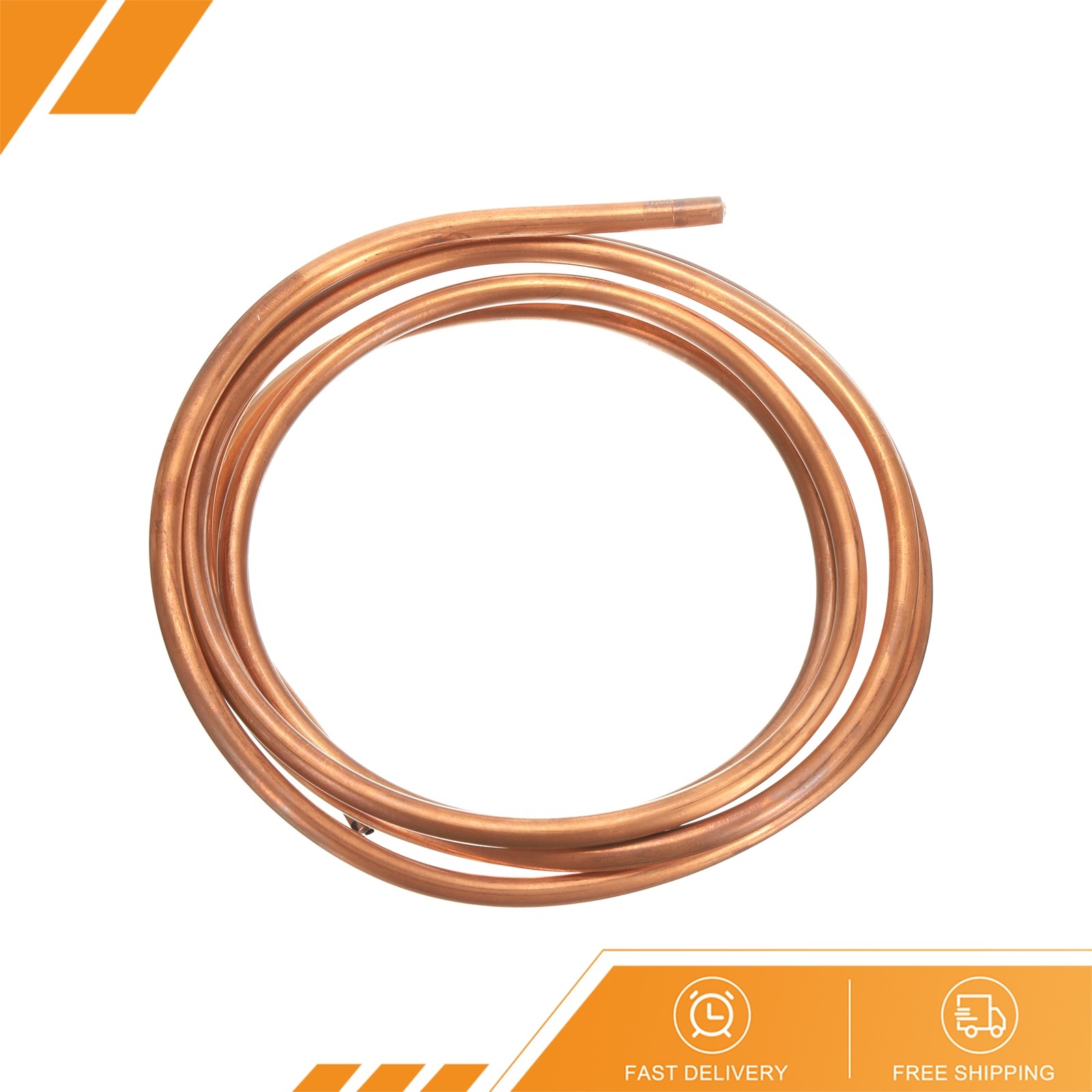 Copper Tube 3/16″ OD 4.9Ft 3/64″ T Refrigeration Pipe Seamless Hollow Soft