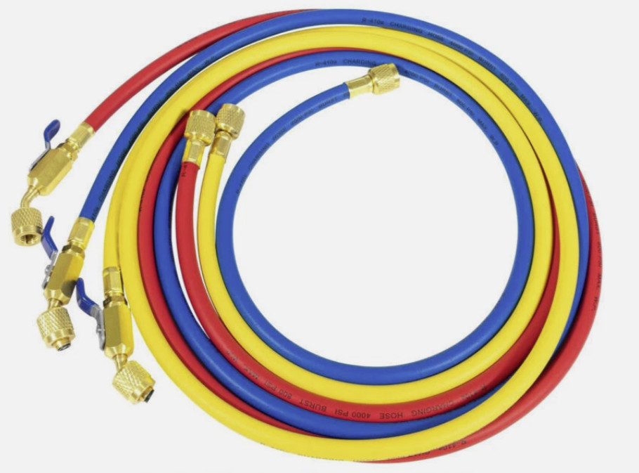 29986 Plus II 1/4″ Heavy-Duty Refrigerant Charging Hose with Compact Ball Valve