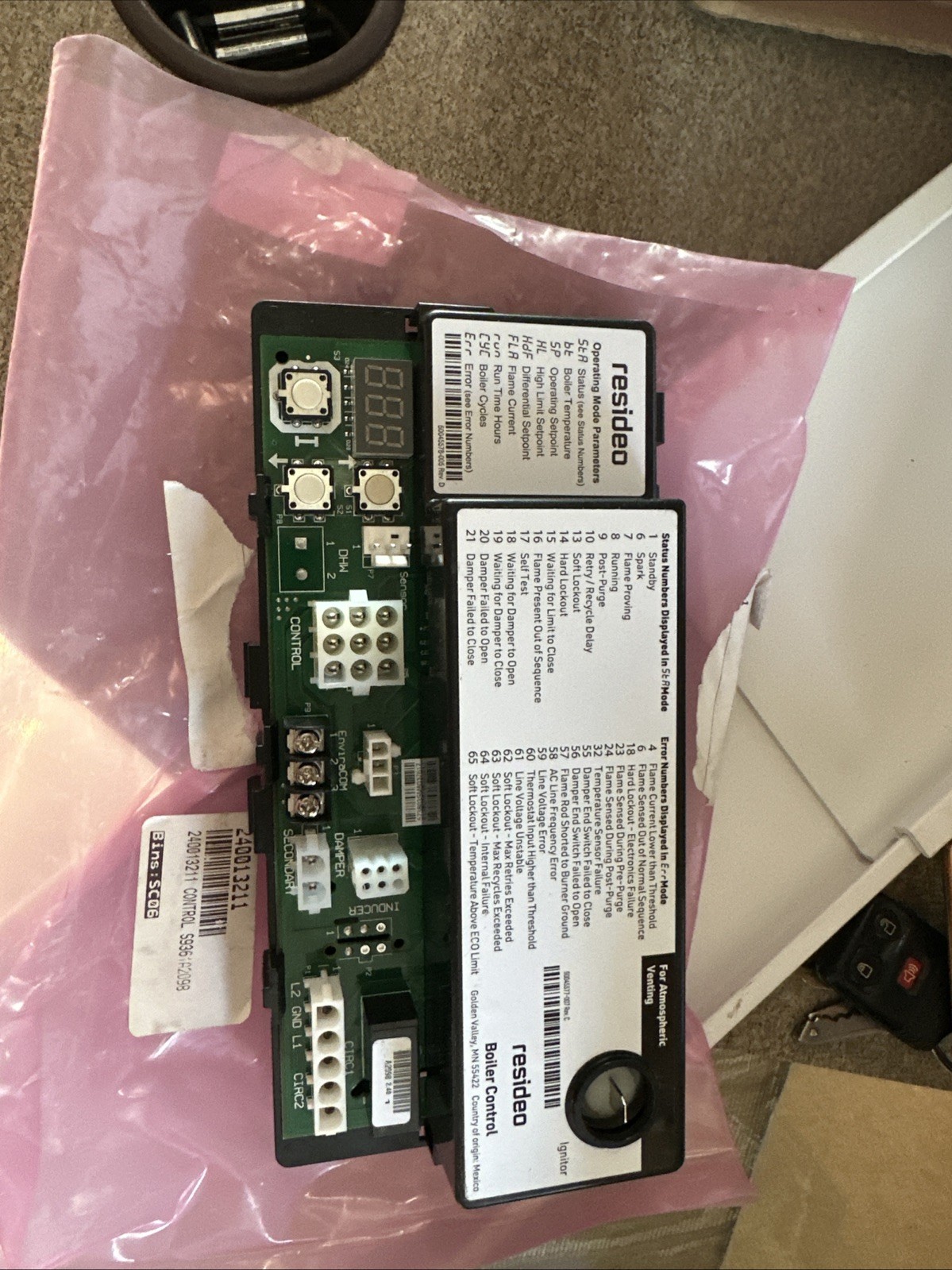 Boiler Control Board
