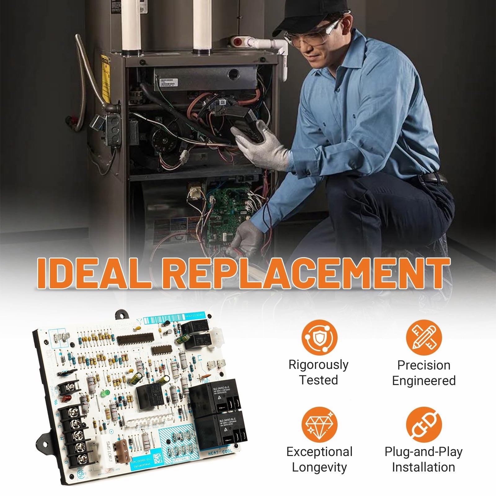 HK42FZ039 Furnace Control Board Replacement for Carrier Bryant Payne