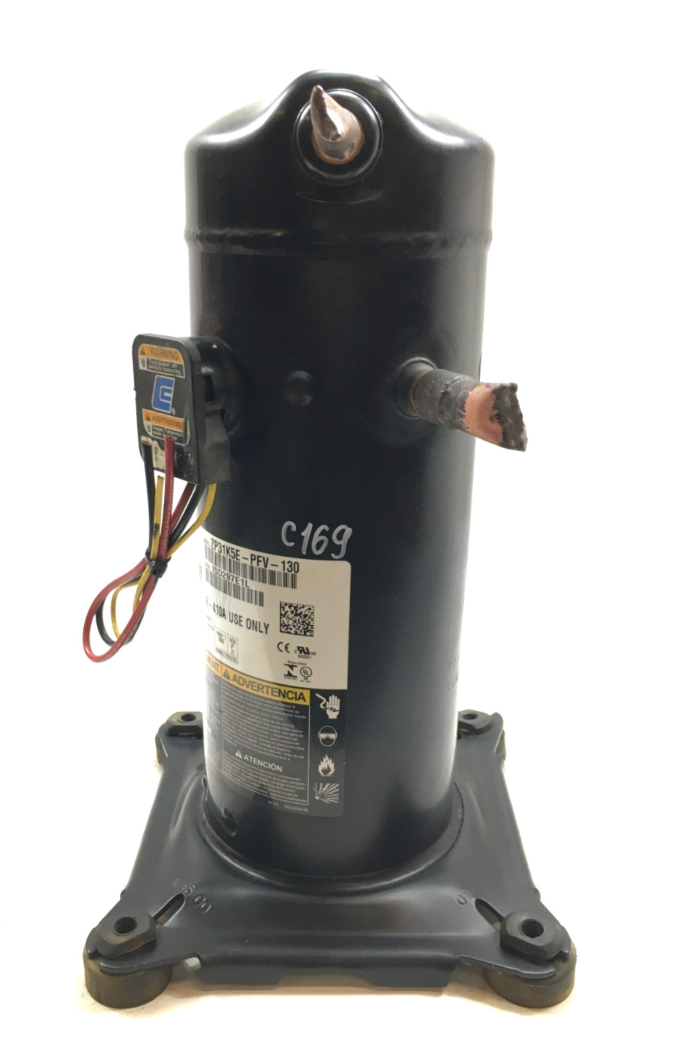 Copeland 2.5 Ton Scroll Compressor ZP31K5E-PFV-130 R410A 208/230V 1 PH used C169