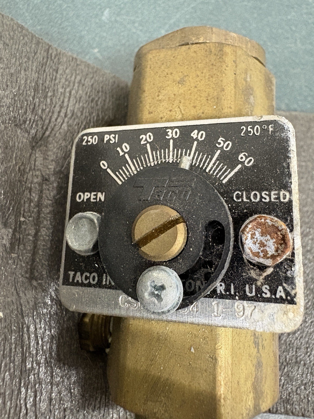 Taco CS050-S4 Circuit Setter Balancing Valve 1/2″ Sweat 300 PSI Max 1-97