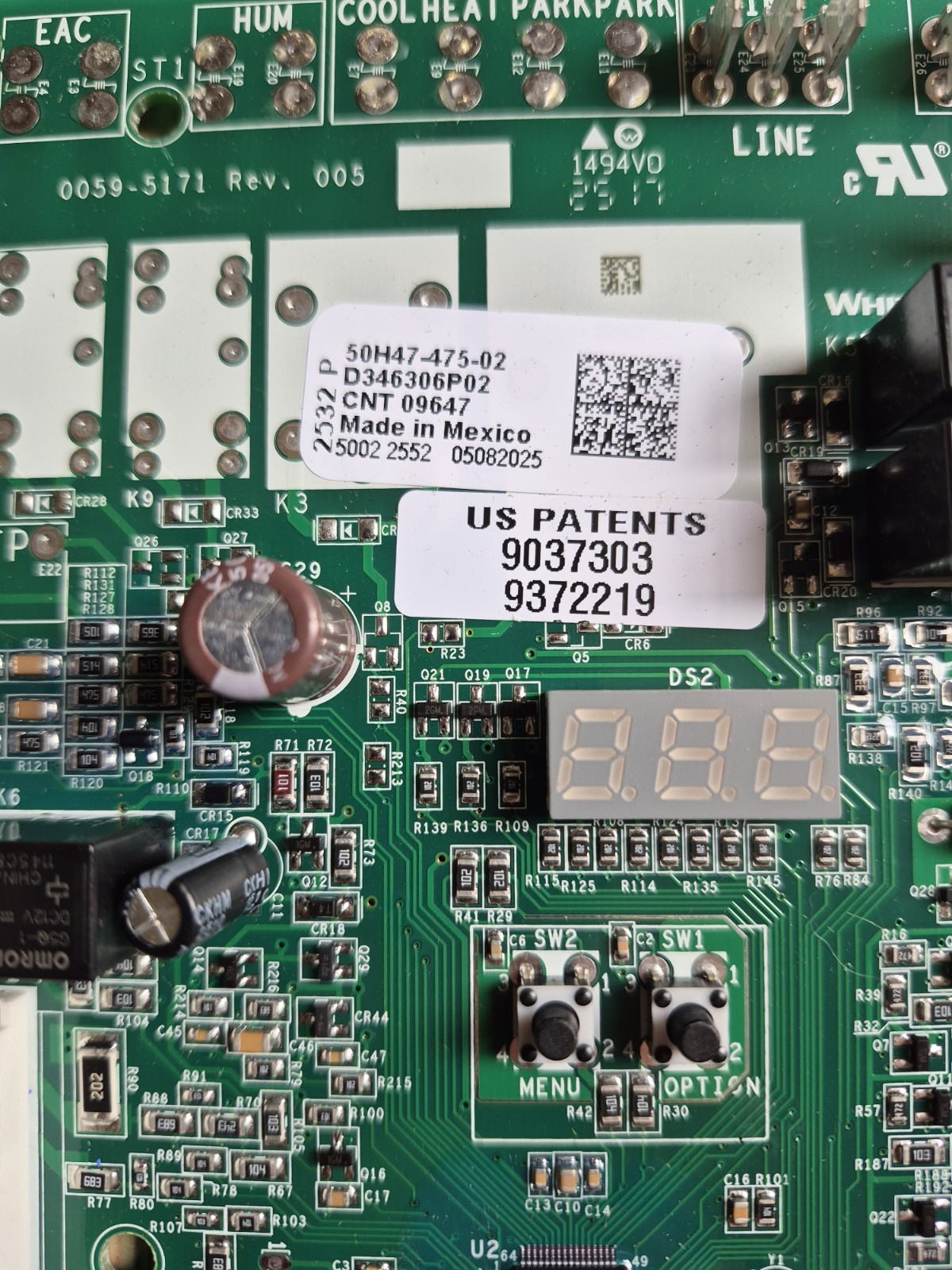Integrated PCB Control Board, CNT09647
