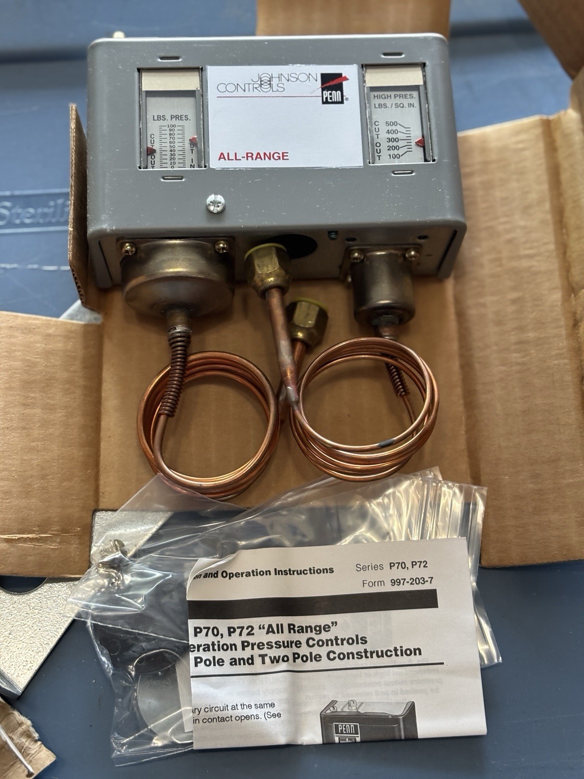 Johnson Controls Penn P70LB-1C, P70MA-1C, P703A-3 Lot Of 3. New Open Box
