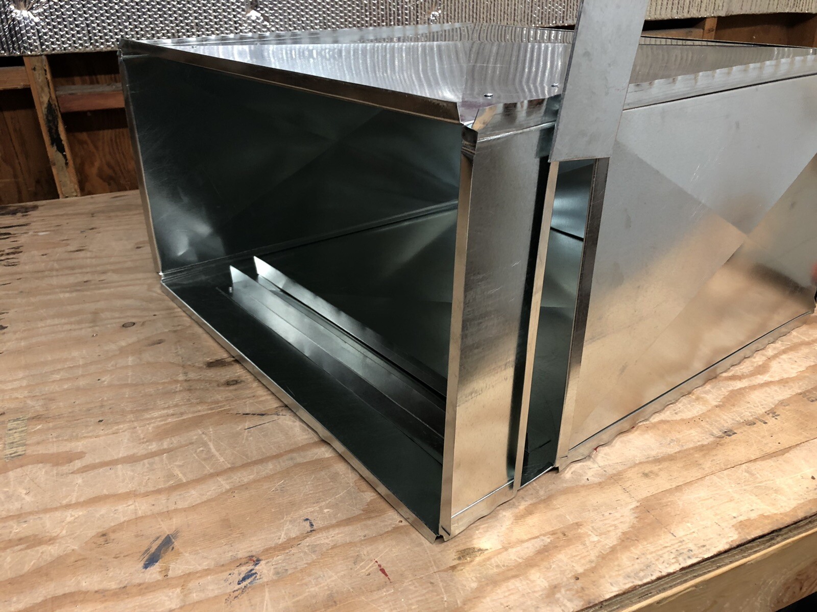 19 5/8X19 7/8×30 W/Filter Rack Return Air Duct Plenum-26 Gauge, HVAC Duct Work