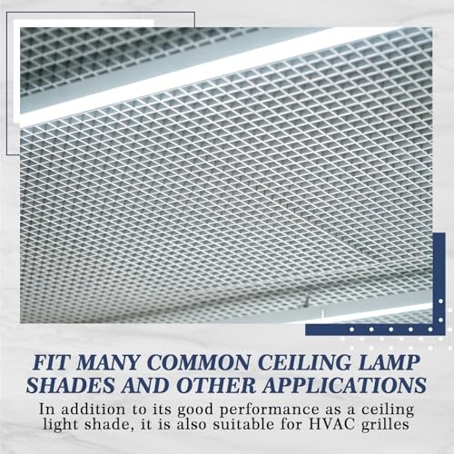 Tuanse 2 Pack Commercial Grade Aluminum Egg Crate Return Air Grille, 2′ x 4′ Hea