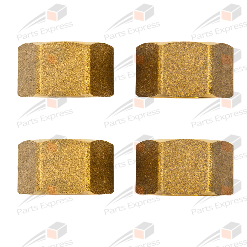 BRASS GAUGE GLASS NUT for 3/4″ NPT WATER GAUGE VALVE & 3/4″OD SIGHT GLASS (4-PK)