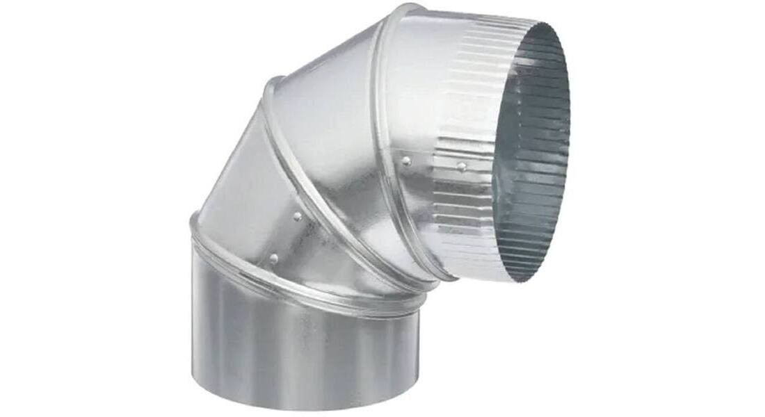 Master Flow NU26B90E3 3 in. Turned 26-Gauge Adjustable 90-Degree Elbow