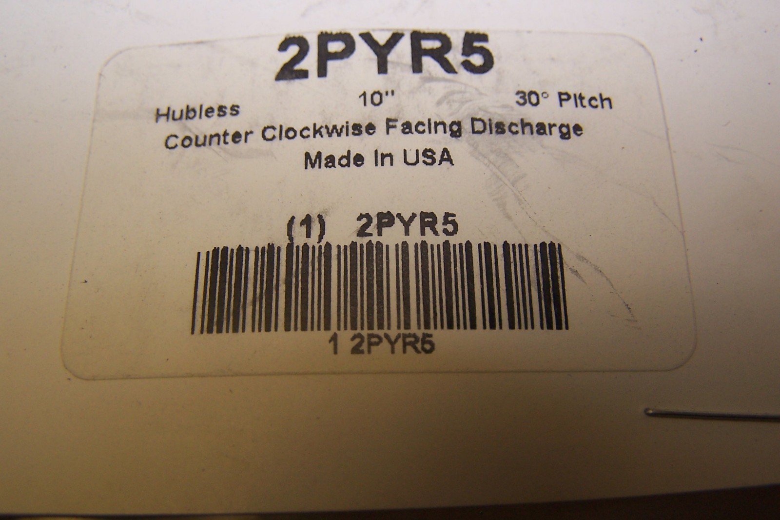 4) NEW DAYTON HUBLESS PROPELLER 10″ DIAMETER 30 DEG PITCH 2PYR5 LOT OF 4