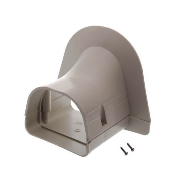 RECTORSEAL Fortress 84034 LP-92-I 3-1/2 in. PVC Lineset Cover Soffit Inlet Ivory