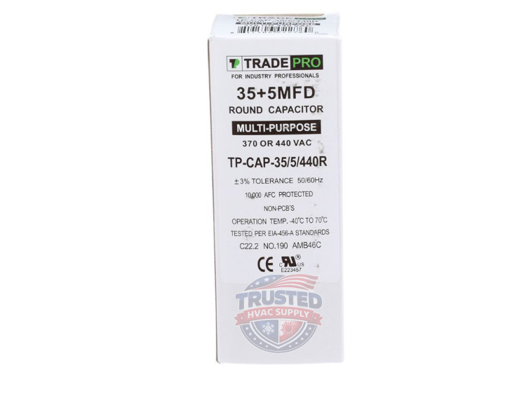 35+5 capacitor 440V Heavy-Duty Replacement for HVAC Systems TradePro Quality NEW